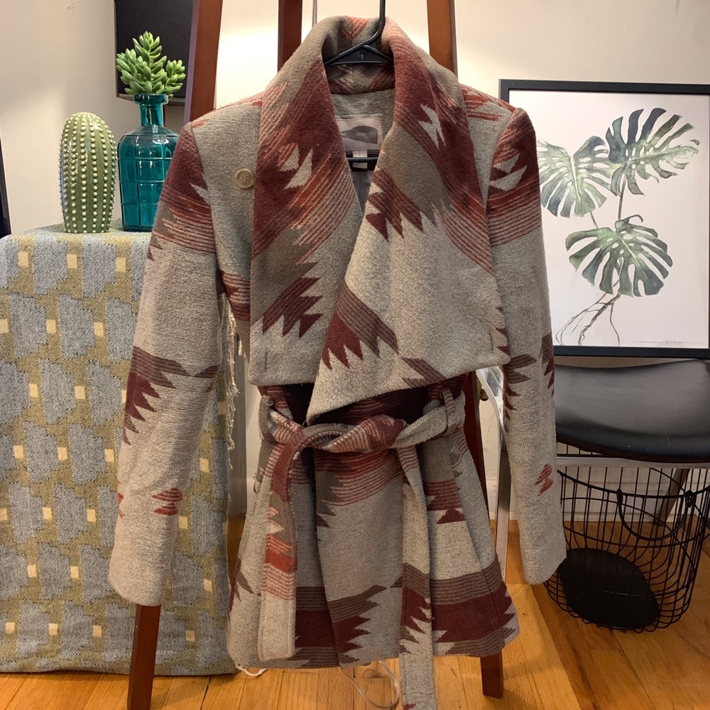 Forever 21 Wrap Jacket Ganado Patterned - image 4